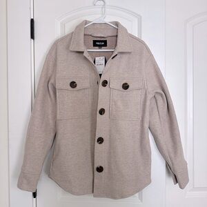 Women’s Ookie & Lala Beige Shacket NWT Size S